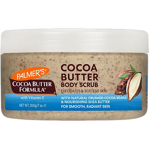 פאלמרס פילינג גוף עם קקאו ויטמין E להסרת תאי עור מתים ולתחושת רכות 200 גרם - Palmer's