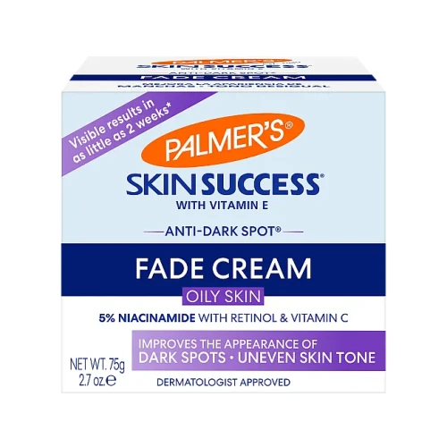 פאלמרס קרם לפנים לעור שמן להפחתת כתמים כהים עם ויטמין E תכולה 75 גרם - Palmer's