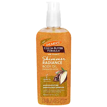 פאלמרס שמן לגוף עם ברק זוהר להזנה ולמראה קורן עם חמאת קקאו וויטמין E נפח 150 מ"ל - Palmer's