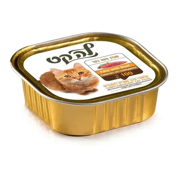 לה קט מעדן פטה בקר לחתולים 100 גרם
