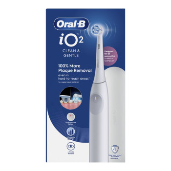 iO2 מברשת שיניים חשמלית - לבן - מבית Oral B