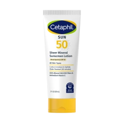 צטאפיל קרם הגנה מינרלי שקוף SPF 50 לפנים 89 מ"ל - Cetaphil