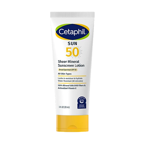 צטאפיל קרם הגנה מינרלי שקוף SPF 50 לפנים 89 מ"ל - Cetaphil