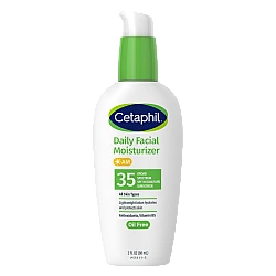 צטאפיל קרם לחות לפנים נטול שומן עם מסנן קרינה SPF 35 ללא בישום 88 מ"ל - Cetaphil