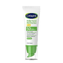 צטאפיל קרם לחות לפנים עם מסנן קרינה SPF 50 ללא בישום 50 מ"ל - Cetaphil