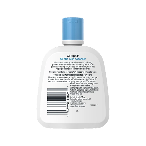 צטאפיל תרחיץ עדין לפנים לעור רגיש ללא בישום 118 מ"ל - Cetaphil