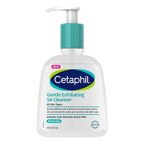 צטאפיל תרחיץ פילינג עדין עם חומצה סליצילית לפנים 237 מ"ל - Cetaphil