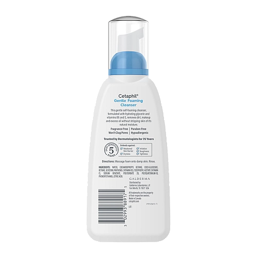 צטאפיל תרחיץ קצף עדין לפנים ללא בישום 236 מ"ל - Cetaphil