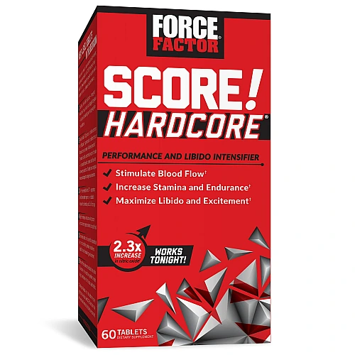 SCORE!‎ Hardcore ביצועים וחשק מיני ליבידו 60 טבליות - מבית Force Factor