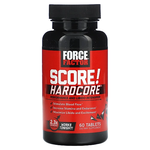 SCORE!‎ Hardcore ביצועים וחשק מיני ליבידו 60 טבליות - מבית Force Factor
