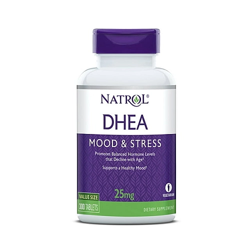 DHEA המינון 25 מ"ג בתוספת סידן - 300 טבליות מבית NATROL
