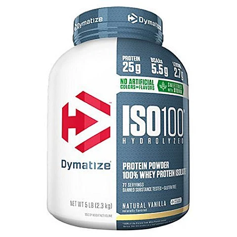 אבקת חלבון איזו 100 דיימטייז ISO100 Hydrolyzed בטעם וניל טבעי 2.3 ק"ג - מבית Dymatize Nutrition אבקת חלבון איזו 100 דיימטייז ISO100 Hydrolyzed בטעם וניל טבעי 2.3 ק"ג - מבית Dymatize Nutrition