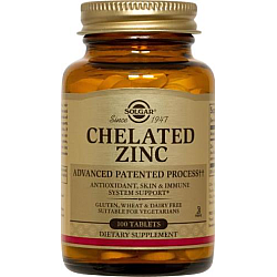 אבץ גלוקונאט סולגאר 22 מ"ג - 250 טבליות מבית SOLGAR