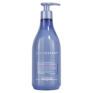 בלונדיפייר גלוס שמפו לשיער בלונדיני SERIE EXPERT BLONDIFIER GLOSS סרי אקספרט 500 מ"ל - מבית לוריאל פרופסיונל