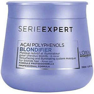 בלונדיפייר מסכה לשיער בלונדיני SERIE EXPERT BLONDIFIER סרי אקספרט 250 מ"ל - מבית לוריאל פרופסיונל