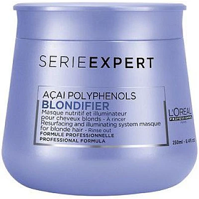בלונדיפייר מסכה לשיער בלונדיני SERIE EXPERT BLONDIFIER סרי אקספרט 250 מ"ל - מבית לוריאל פרופסיונל