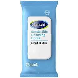 צטאפיל מגבונים ניקוי עדינות לפנים ללא בישום 25 יח - Cetaphil