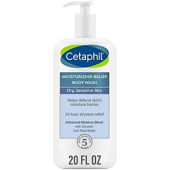 צטאפיל תרחיץ לגוף להקלה בלחות לעור יבש ורגיש 591 מ"ל - Cetaphil