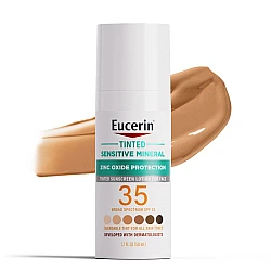 קרם הגנה לפנים מינרלי עם גוון SPF 35 נפח 50 מ״ל - Eucerin