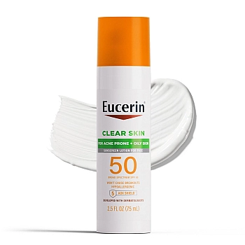 קרם הגנה קליל לפנים SPF50 ללא בישום 75 מ״ל - Eucerin