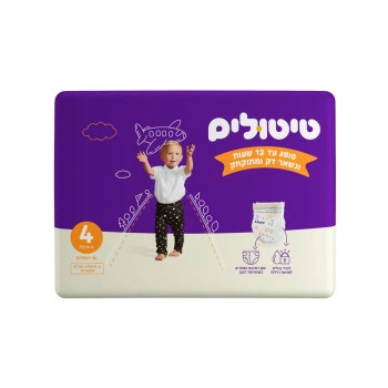 טיטולים חיתולים פרימיום שלב 4 36 חיתולים