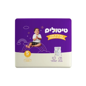 טיטולים חיתולים פרימיום שלב 5 30 חיתולים