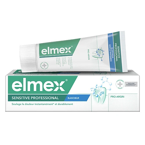 אלמקס משחת שיניים מקצועית לשיניים רגישות הלבנה עדינה - 75 מ"ל - elmex
