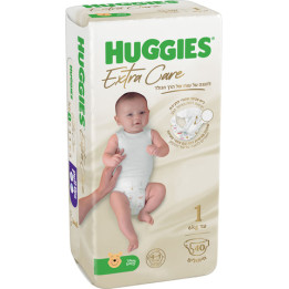 האגיס אקסטרה קר חיתולים מידה 1 למשקל עד 6 ק"ג HUGGIES