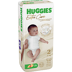 האגיס אקסטרה קר חיתולים מידה 2 למשקל 5-7 ק"ג HUGGIES