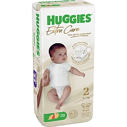 האגיס אקסטרה קר חיתולים מידה 2 למשקל 5-7 ק"ג HUGGIES