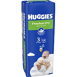 האגיס פרידום דריי חיתולים מידה 3 למשקל 6-10 ק"ג HUGGIES