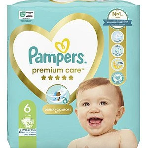 פמפרס פרימיום חיתולים מידה 6 Pampers