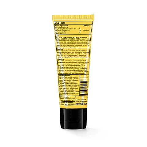 Smooth Plus קרם לחות SPF 30 יומי לראש ולפנים גבר ‏50 מ“ל - Bee Bald