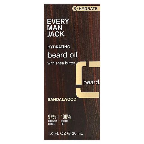 שמן מעניק לחות לזקן עם חמאת שיאה אלגום 30 מ"ל - Every Man Jack שמן מעניק לחות לזקן עם חמאת שיאה אלגום 30 מ"ל - Every Man Jack