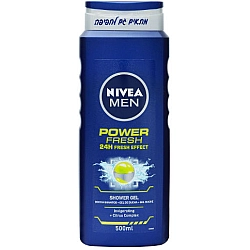 ניוואה POWER FRESH ג'ל רחצה לגבר 500 מ''ל - מבית NIVEA