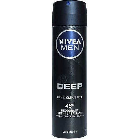 ניוואה דאודורנט ספריי דיפ לגבר 150 מ''ל - מבית NIVEA ניוואה דאודורנט ספריי דיפ לגבר 150 מ''ל - מבית NIVEA