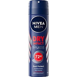 ניוואה דאודורנט ספריי דריי אימפקט לגבר 150 מ''ל - מבית NIVEA
