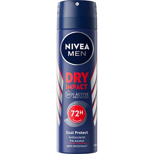 ניוואה דאודורנט ספריי דריי אימפקט לגבר 150 מ''ל - מבית NIVEA