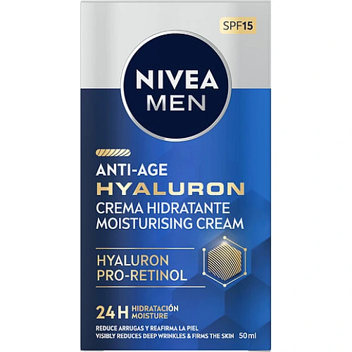 ניוואה קרם לחות אנטי אייג'ינג עם חומצה היאלורונית ופרו-רטינול 50 מ"ל - מבית NIVEA