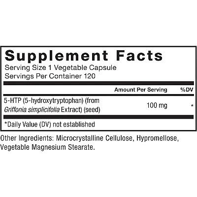 5-HTP‏ סרוטונין 100 מ"ג 120 כמוסות צמחיות - מבית Force Factor