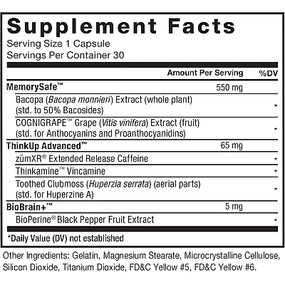 Forebrain שיפור הזיכרון 30 כמוסות - מבית Force Factor