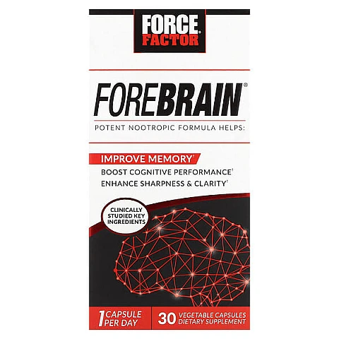 Forebrain שיפור הזיכרון 30 כמוסות - מבית Force Factor Forebrain שיפור הזיכרון 30 כמוסות - מבית Force Factor