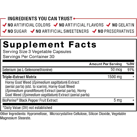 Fundamentals Horny Goat Weed Max הגדלת הליבידו 120 טבליות - מבית Force Factor Fundamentals Horny Goat Weed Max הגדלת הליבידו 120 טבליות - מבית Force Factor