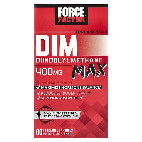Fundamentals מקס DIM דיינדולילמתן מכיל 400 מ"ג 60 כמוסות צמחיות - מבית Force Factor Fundamentals מקס DIM דיינדולילמתן מכיל 400 מ"ג 60 כמוסות צמחיות - מבית Force Factor