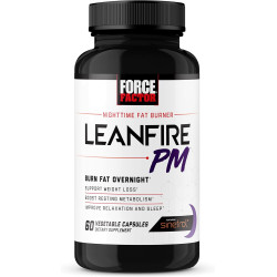 Leanfire PM שורף שומנים ללילה 60 כמוסות צמחיות - מבית Force Factor