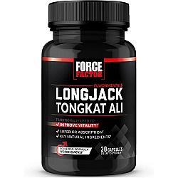 Longjack Tongkat Ali לונג ג'ק טונגקט אלי 500 מ"ג 30 כמוסות - מבית Force Factor