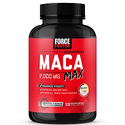 MACA מקסימום מאקה 2000 מ"ג 120 כמוסות צמחיות  - מבית Force Factor