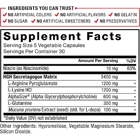 Prime HGH קומפלקס חומצות אמינו לגבר 75 כמוסות - מבית Force Factor Prime HGH קומפלקס חומצות אמינו לגבר 75 כמוסות - מבית Force Factor