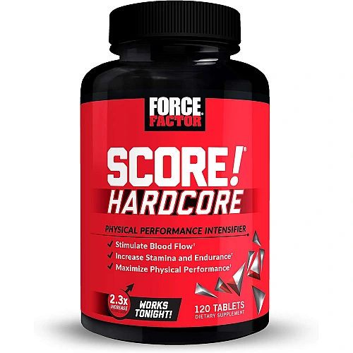 SCORE!‎ Hardcore ביצועים וחשק מיני ליבידו 120 טבליות - מבית Force Factor