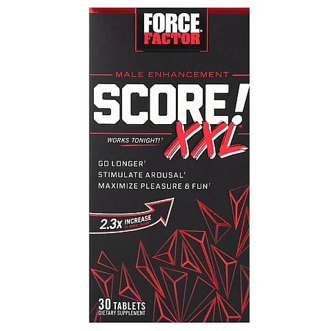 Score! XXL לשיפור ביצועי הגבר 30 טבליות - מבית Force Factor Score! XXL לשיפור ביצועי הגבר 30 טבליות - מבית Force Factor